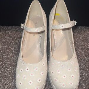 Floral Mary Jane Shoes